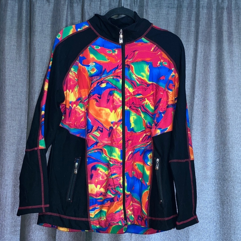 Ashley Stewart Multicolor Zip-Up Jacket